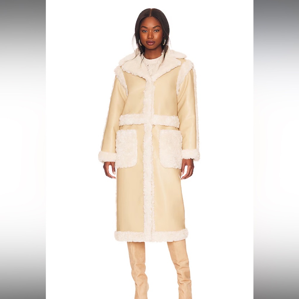 LPA Adriano Coat | Tan & Crème